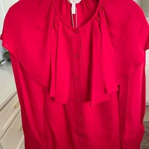 Rebecca Taylor red blouse new with tags size xs